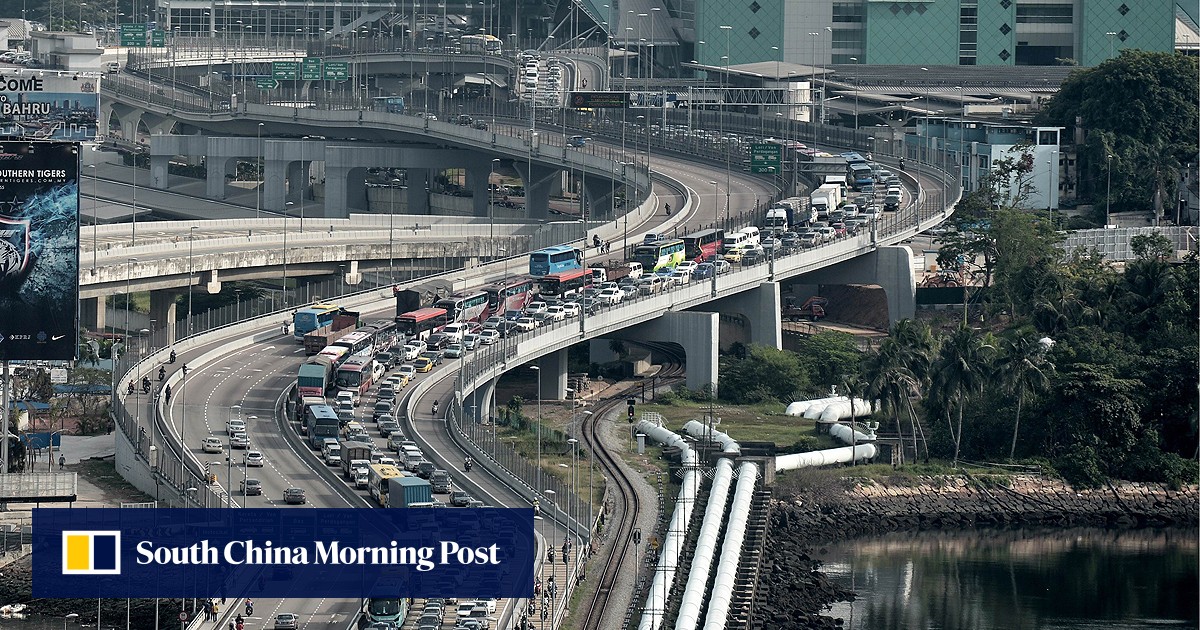 Toll Protest Causes Long Traffic Jam At Singapore Malaysia Border South China Morning Post