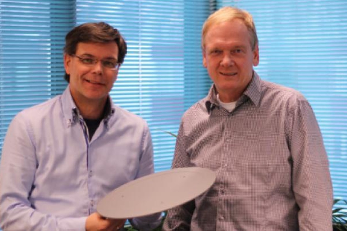 Peter Spit (left), vice-president and general sales and marketing manager, and Wim van Velzen, CEO