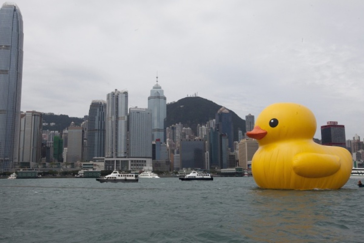 large yellow rubber duck