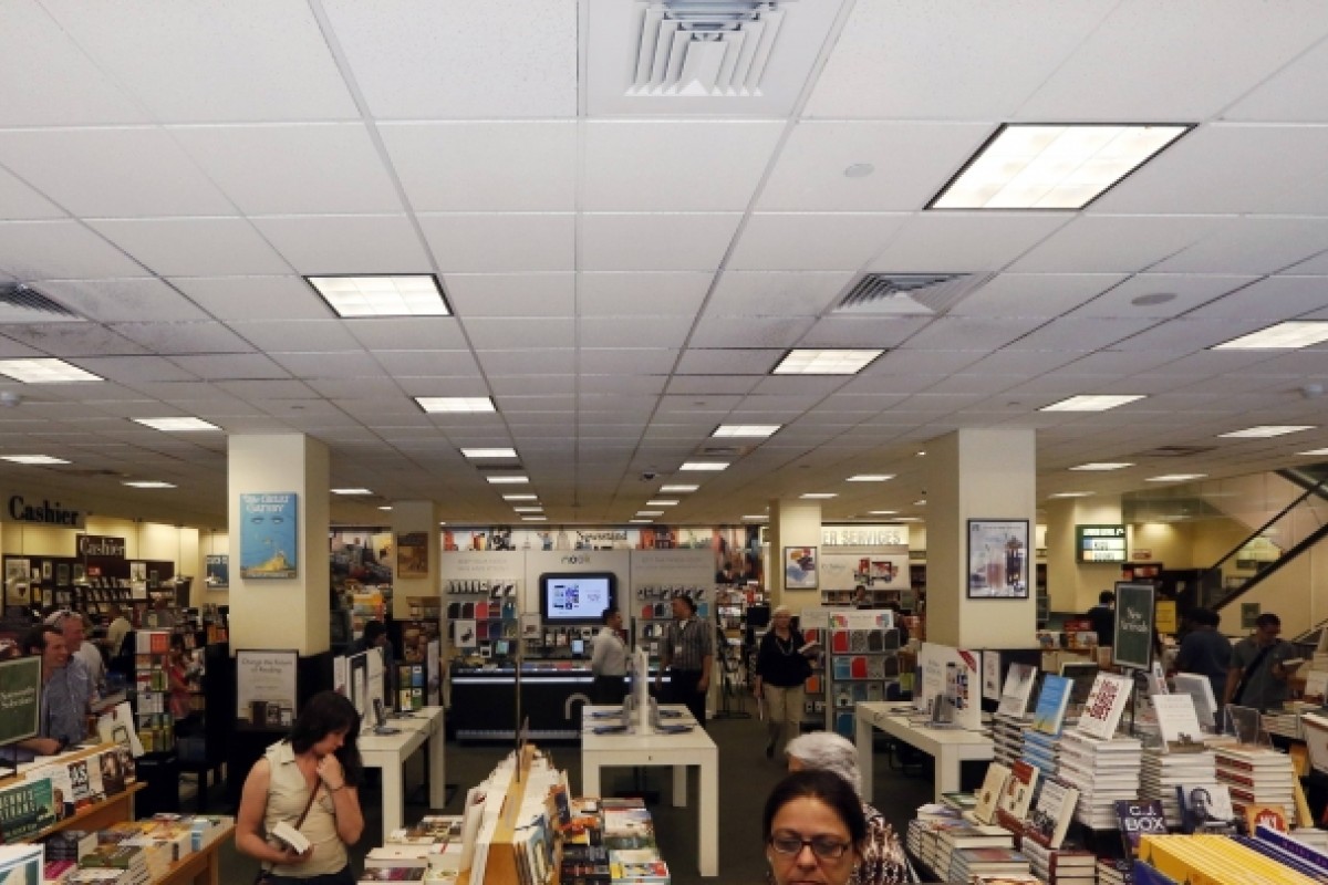 Barnes & Noble has reported dismal results, led by a 34 per cent drop in sales of Nook devices and e-books business. Photo: Reuters