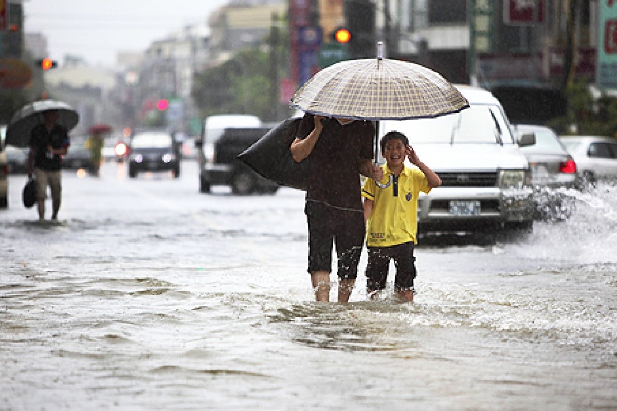 Tropical storm Kong-Rey triggers flooding in Taiwan | South China ...