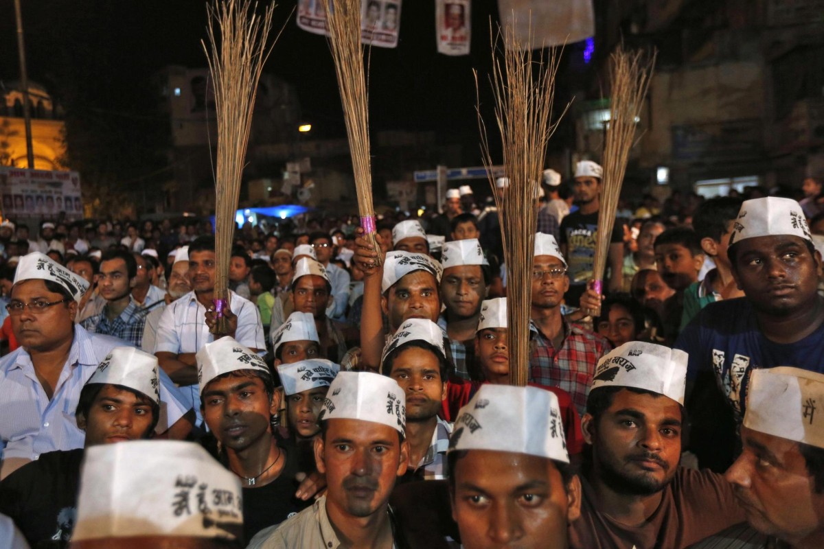 Aam Aadmi Party vows to clean up India's corrupt political scene | South  China Morning Post