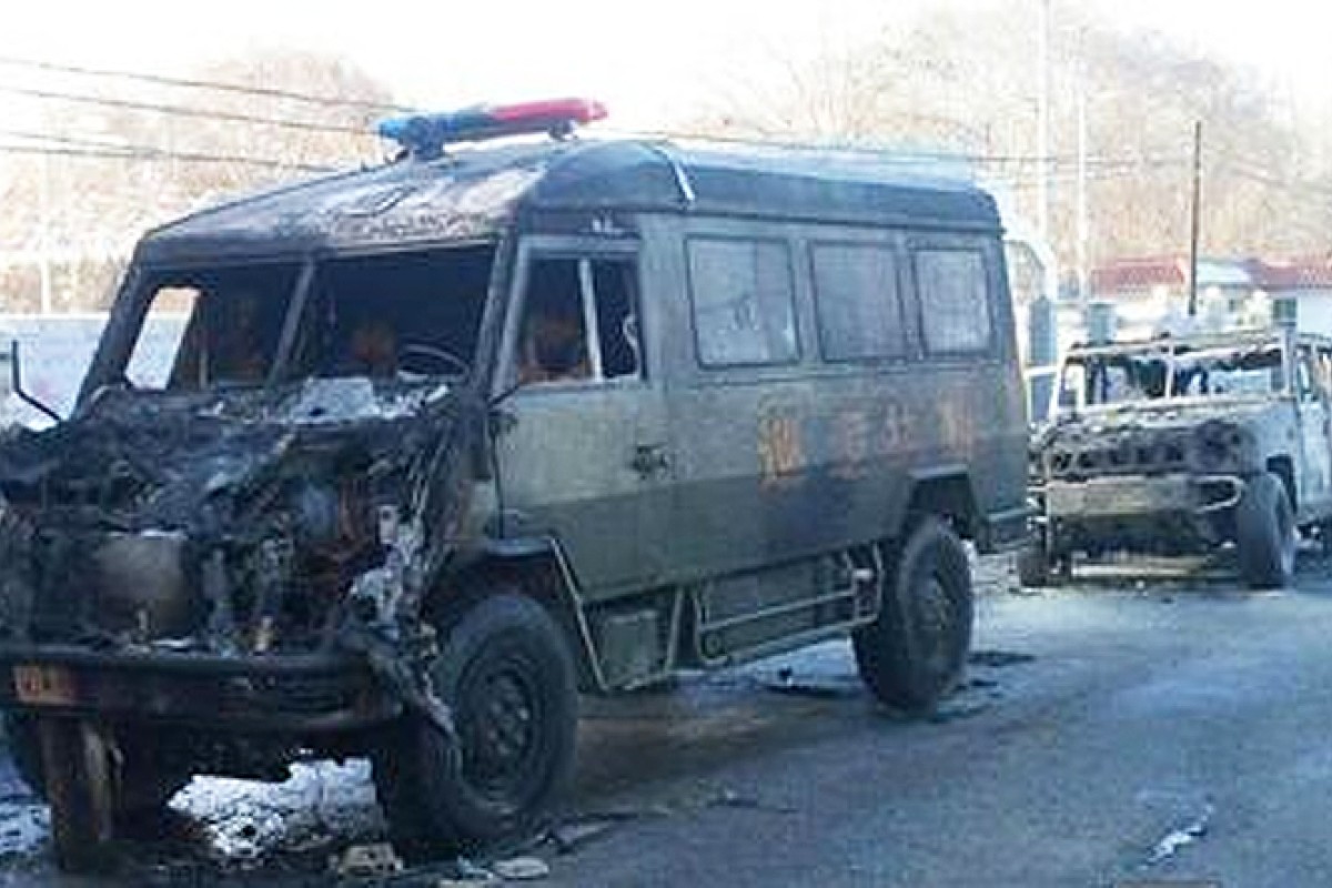 Terrorist Attack In Xinjiang Leaves 11 Dead 4 Injured South China   China Xinjiang Truck 