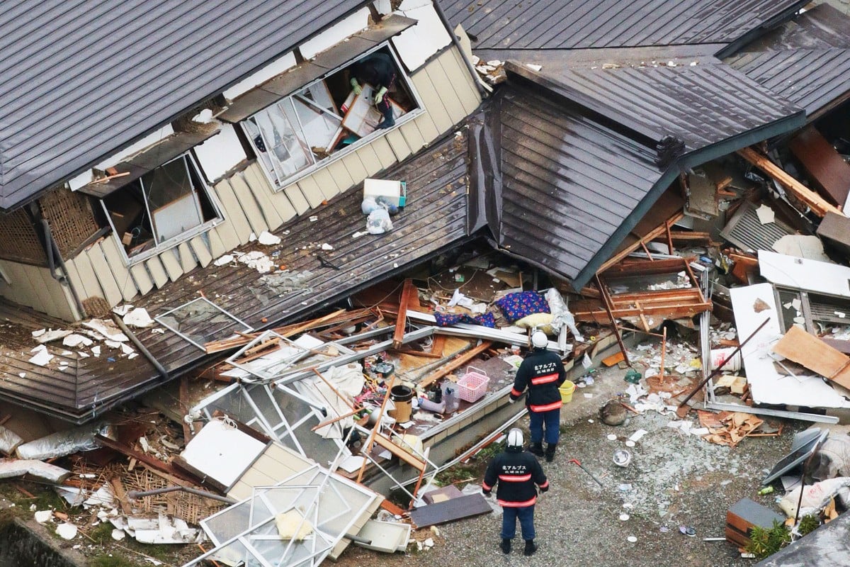 Dozens injured as earthquake destroys homes near Nagano, Japan South