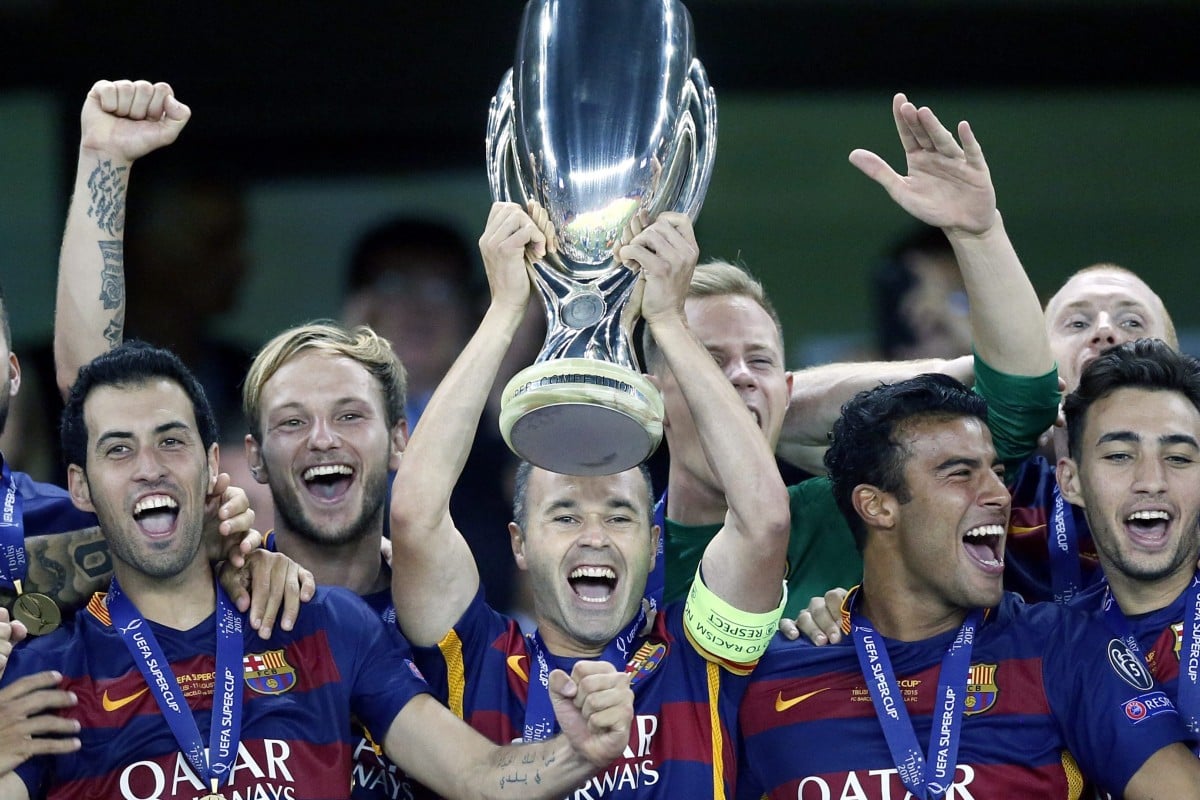 Lionel Messi Stars As Barcelona Edge Pulsating Uefa Super Cup Tie South China Morning Post
