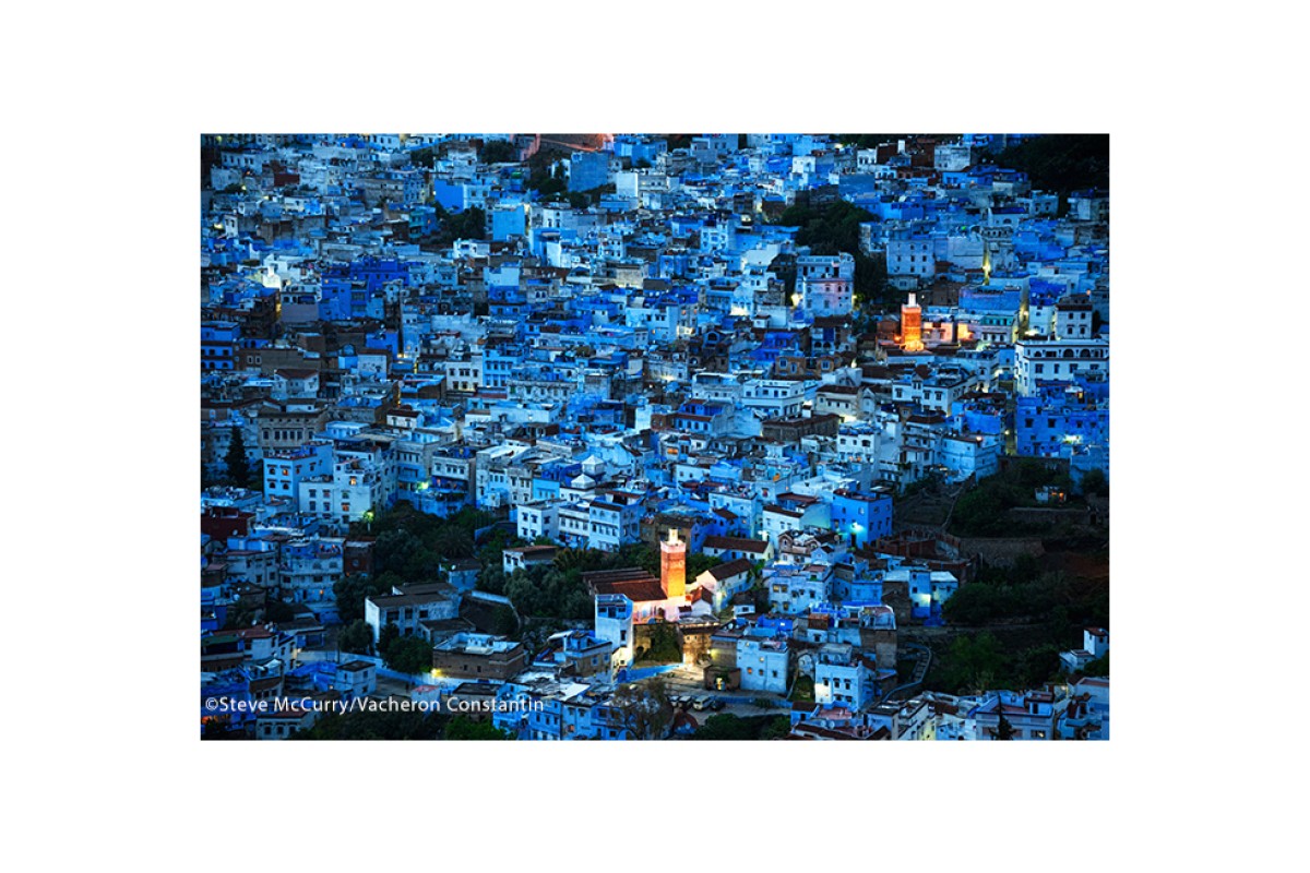 The enchanting haven of Chefchaouen which is nestled below the jagged peaks of the Rif Mountains