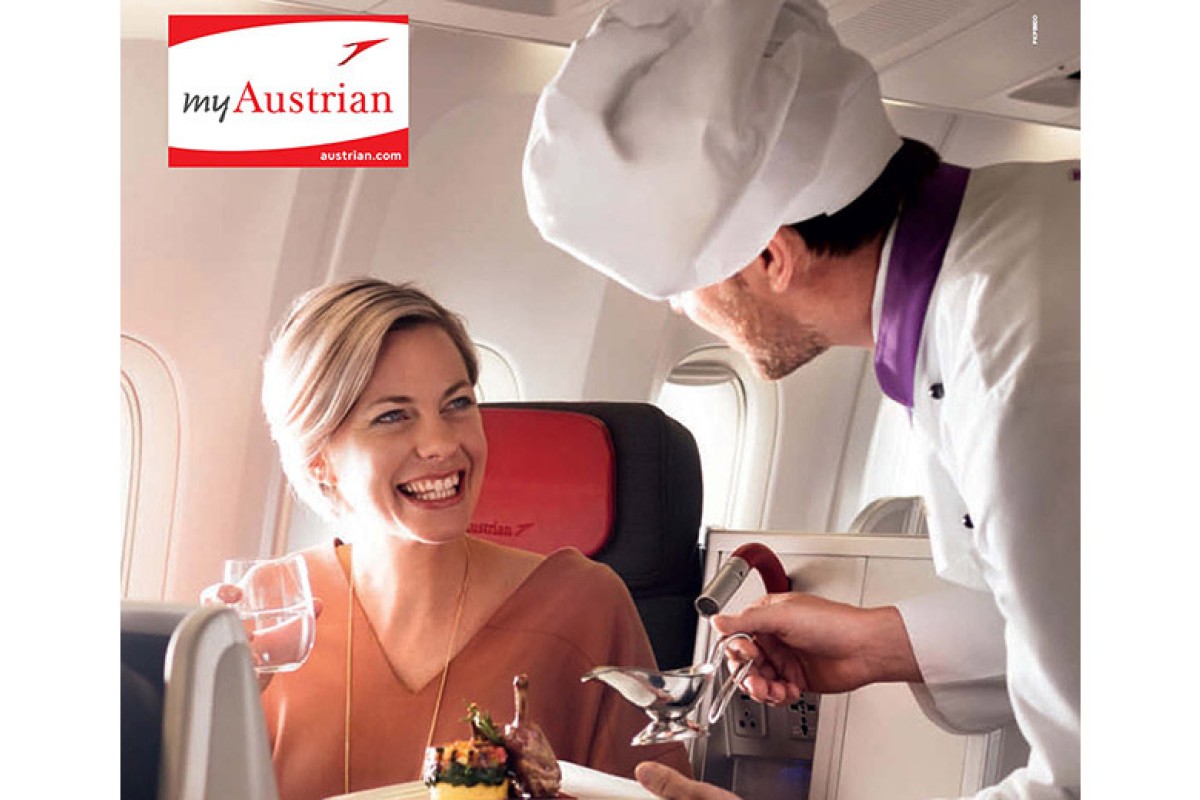 myAustrian Business Class’s Flying Chef service indulges passengers’ taste buds.
