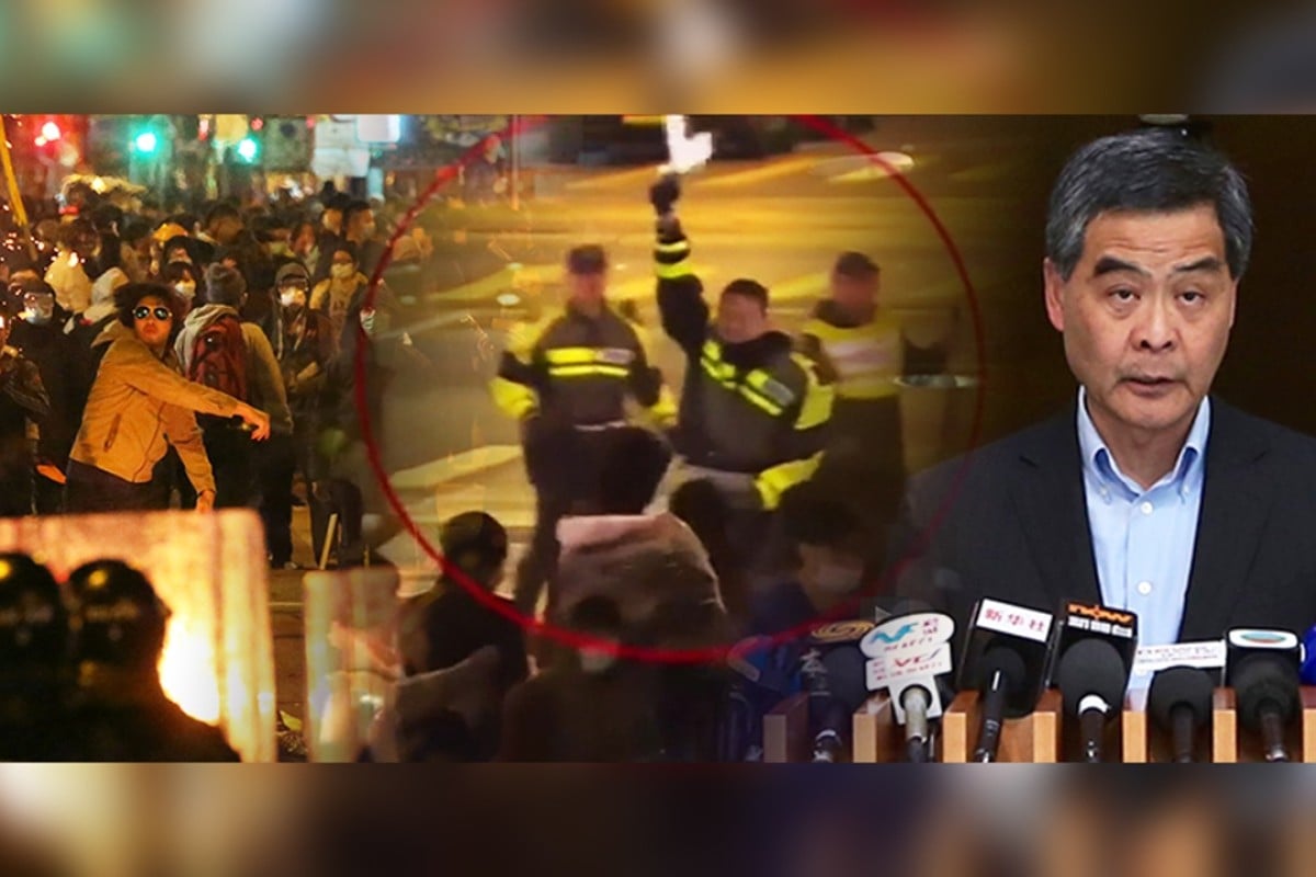 Shots fired and bricks thrown: Hong Kong tense after Mong ...