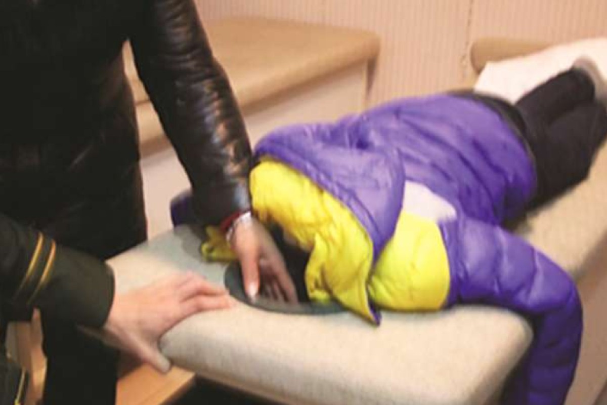 The latest victim of a massage bed child trap in the mainland. Photo: Hangzhou Metropolis Express