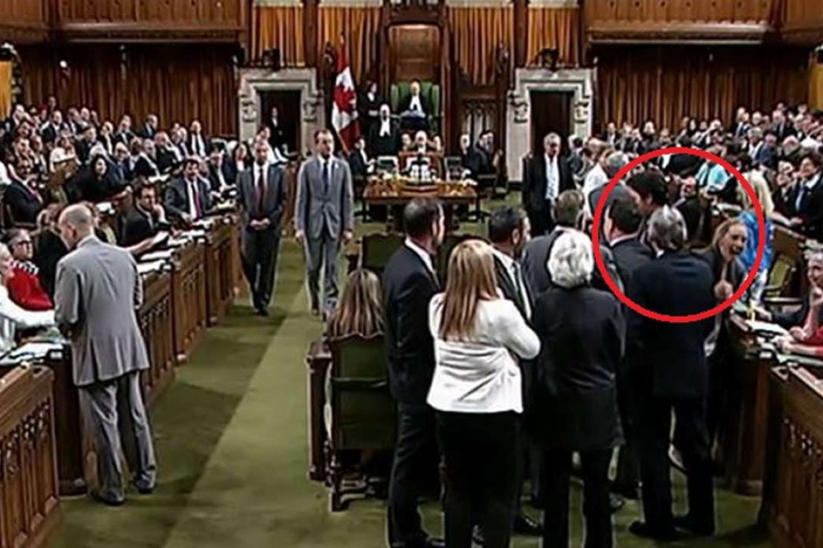 Uproar in Canada’s parliament as PM Trudeau is accused of elbowing MP