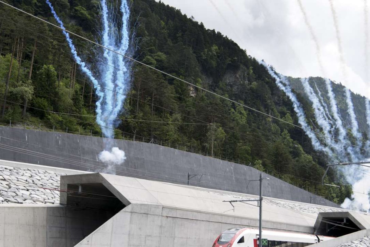 World’s longest train tunnel opens in Switzerland, running 57km