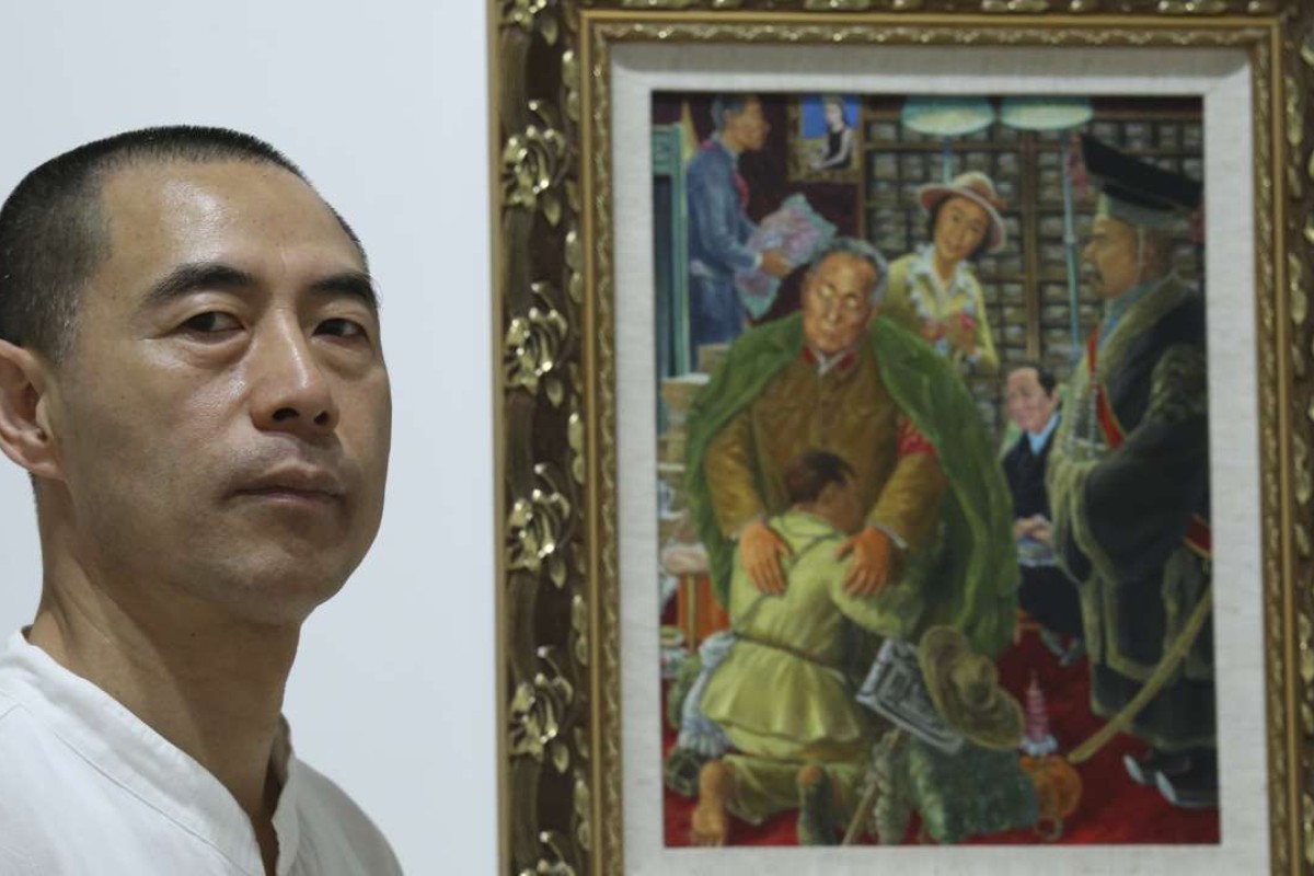 Painting Xi Jinping Portrait