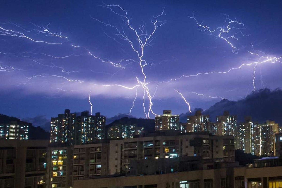 10,000 flashes of lightning Hong Kong marvels at the might of an epic