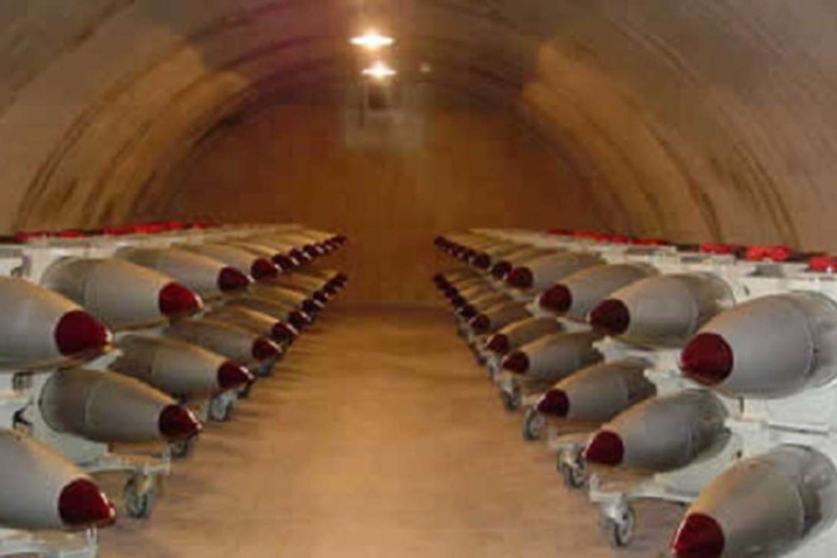 B61 nuclear bombs in storage at an undisclosed location. The B61’s are the last US tactical nuclear weapons based in Europe, originally placed there as a deterrent to a ground invasion by the Soviet Union. Photo: SCMP Picture