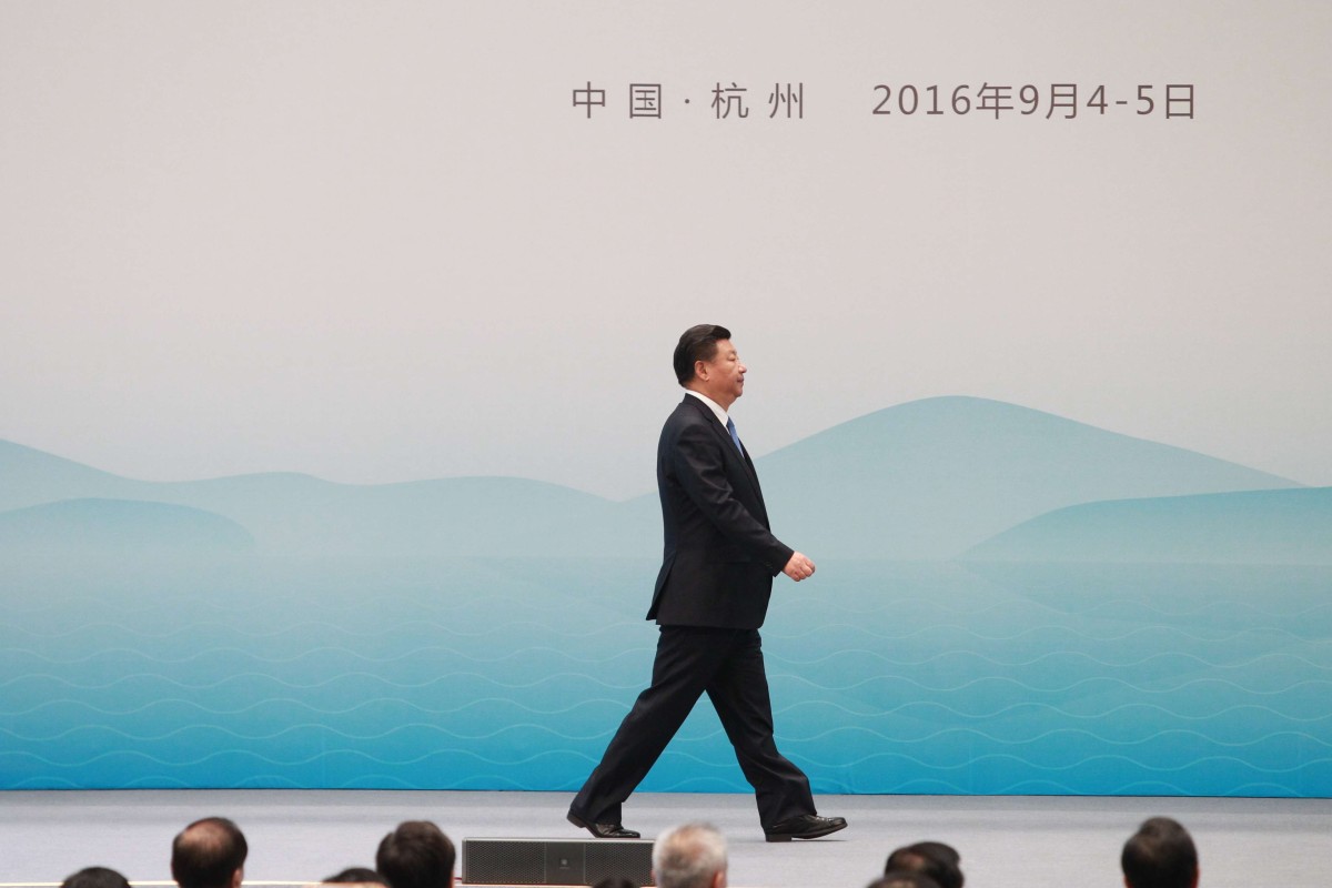 Xi Jinping strides across the world stage in Hangzhou. Photo: Simon Song
