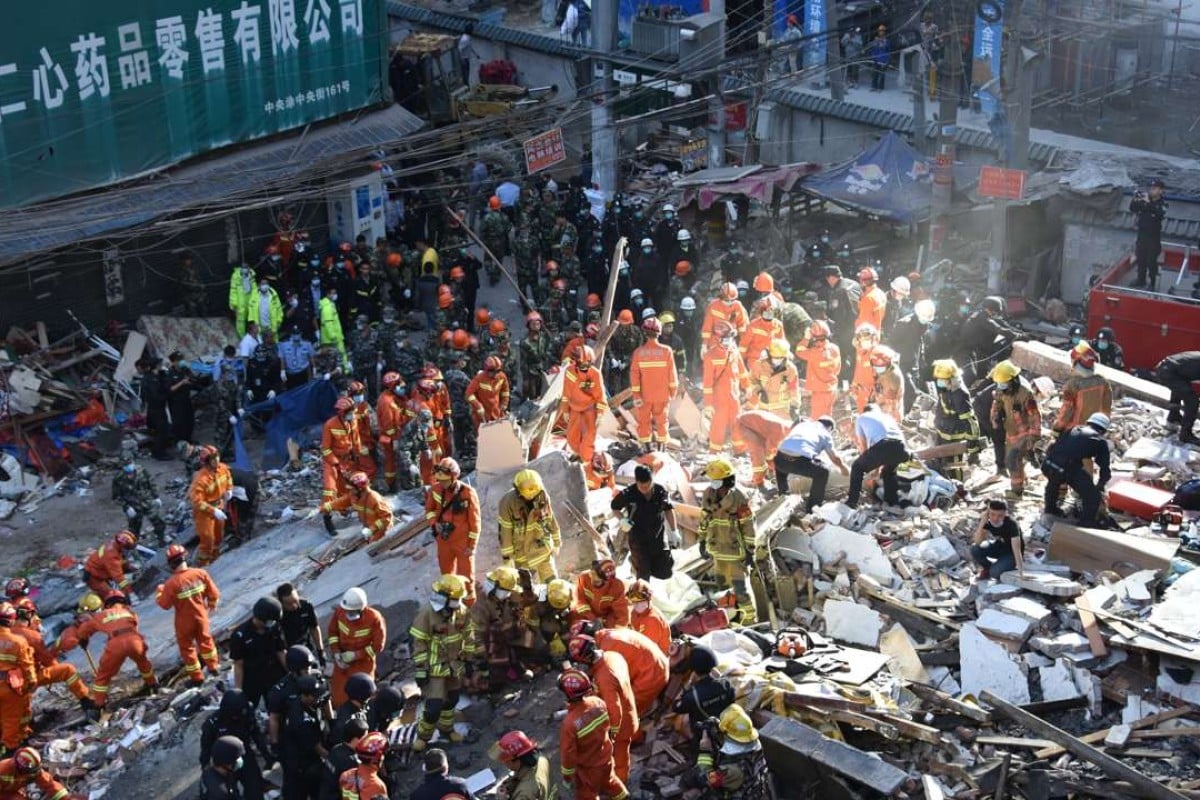 Ten dead in dawn building collapse in eastern China South China Morning Post
