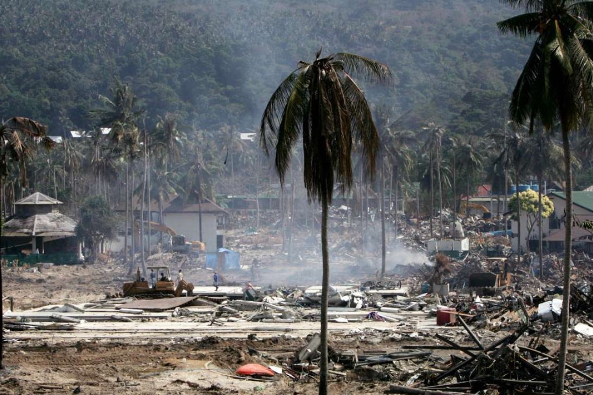 Последствия цунами в тайланде 2004 фото