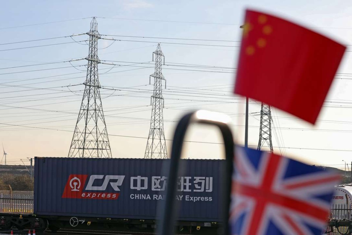 First China Britain Freight Train Arrives In London As - 