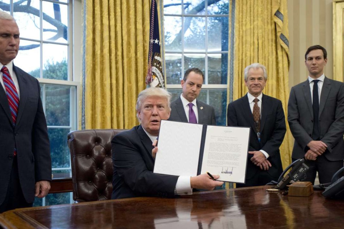 Trump Signs Executive Order To Withdraw Us From Trans Pacific