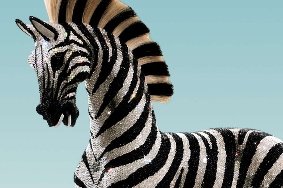 zebra rocking horse