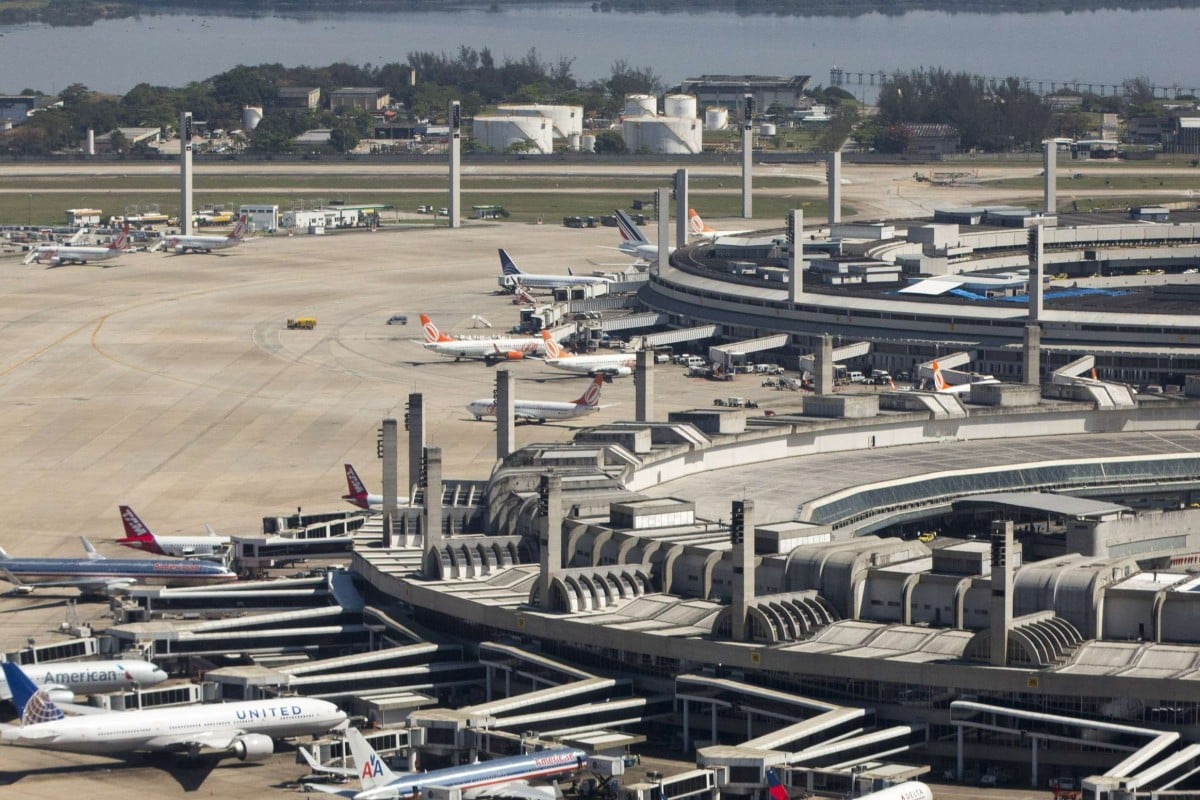 An aerial view of the Galeao international airport in Rio de Janeiro, Brazil, where China’s HNA Airport Holding Group is close to buying a stake. Photo: AP