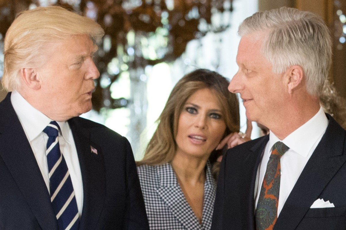 Trump gets the royal treatment  in Brussels, a city he once branded a ‘hellhole’