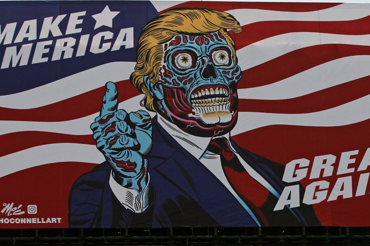 Billboard Of Alien Trump Was Inspired By John Carpenter Cult - 