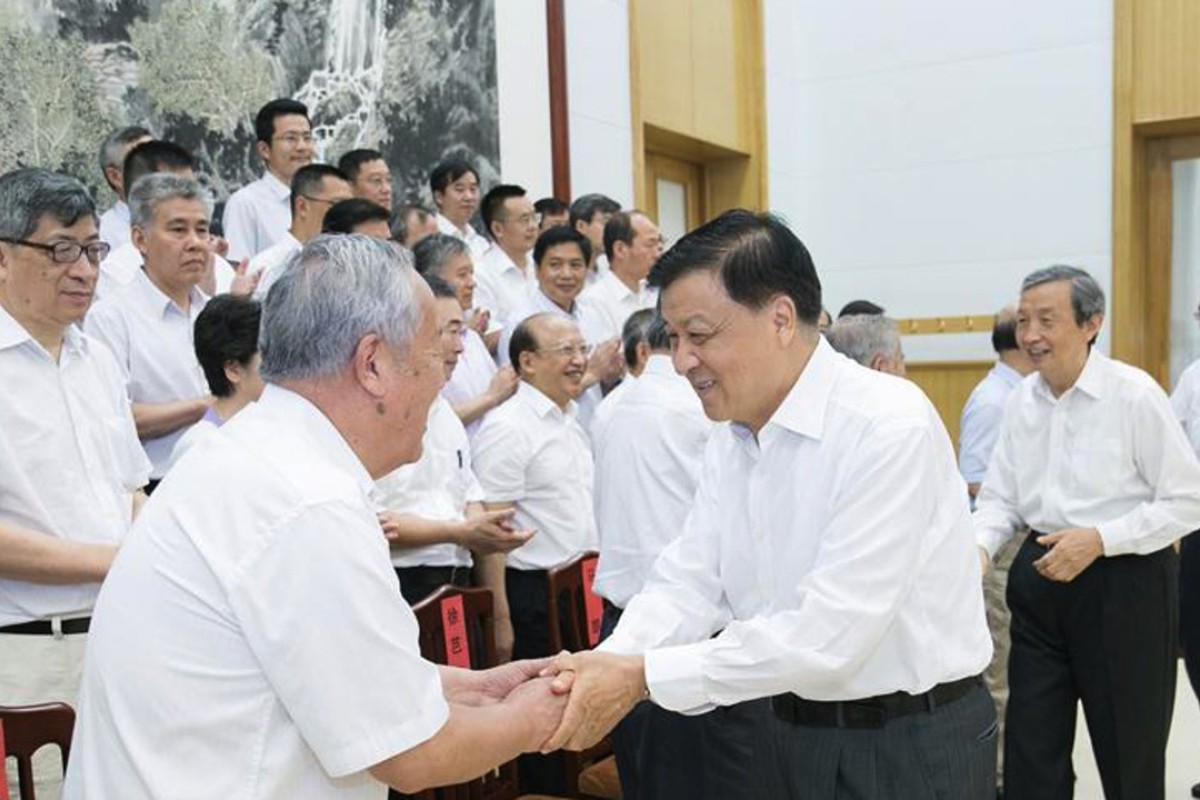 Communist party’s fifth ranked official Liu Yunshan greets top experts