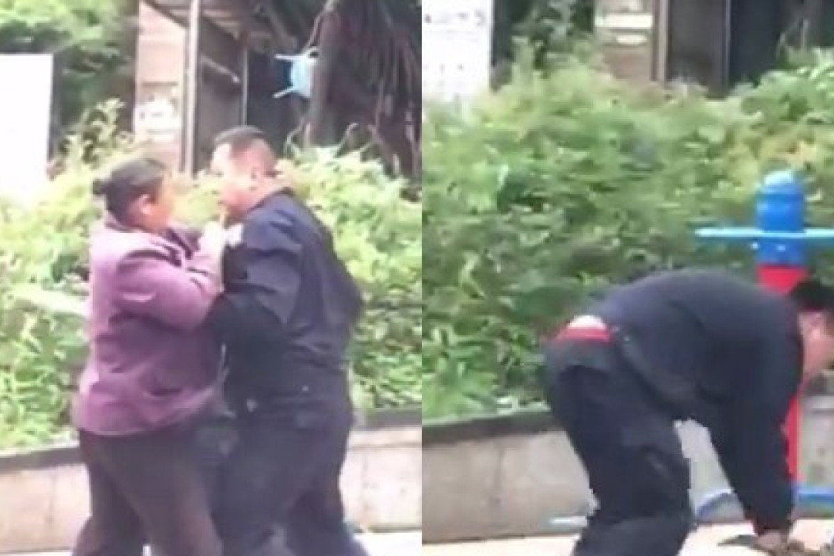 Chinas Notorious Urban Enforcers Beat Street Vendors - 