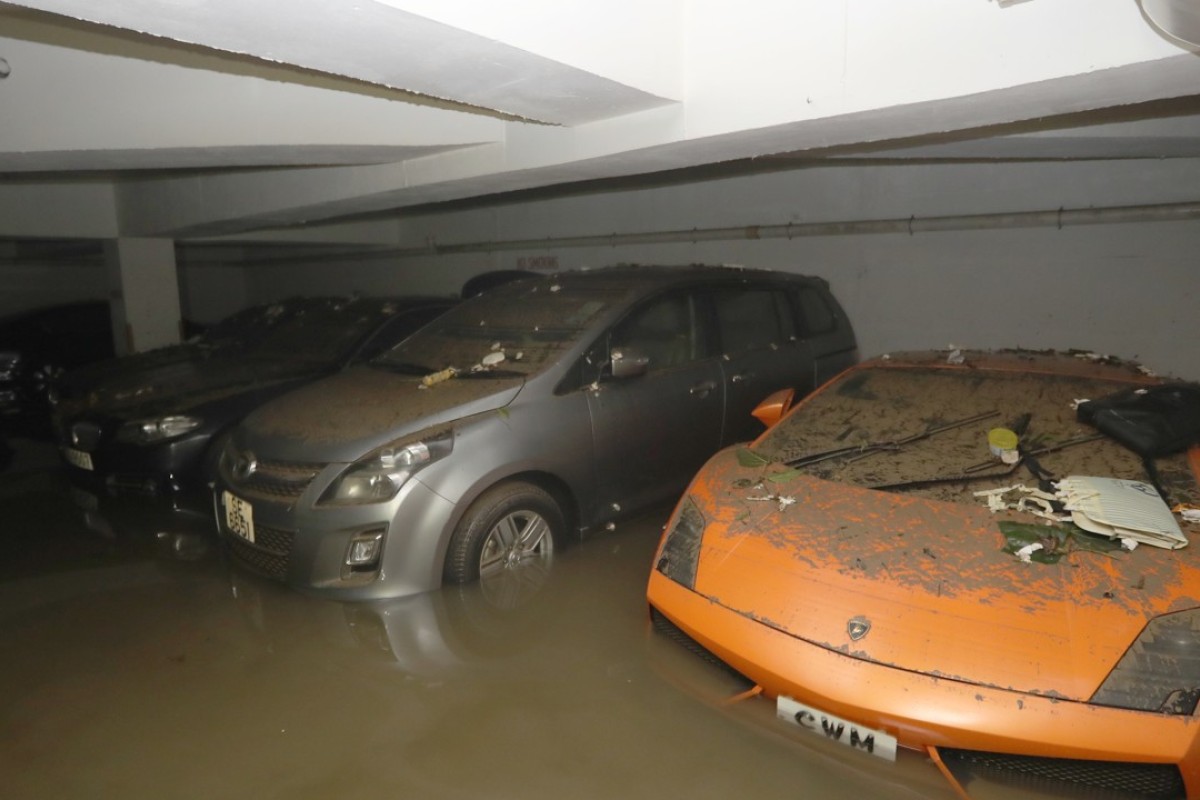 and 20 other vehicles found covered in mud