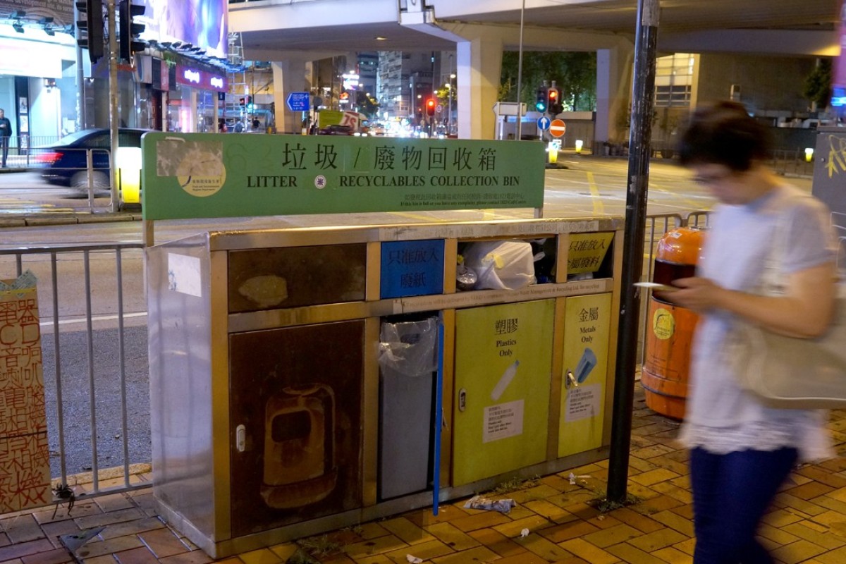 Hong Kong is misusing its public recycling bins, green group says