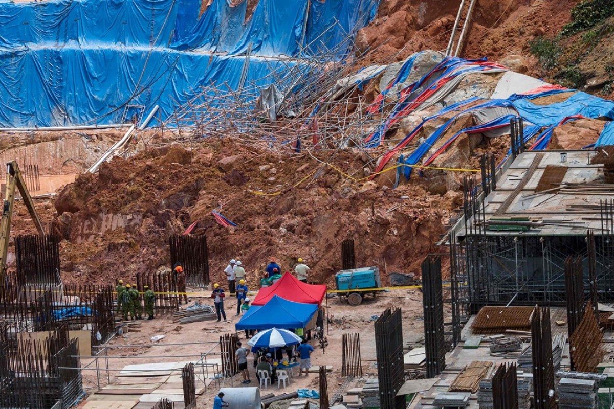 Three Workers Dead 11 Missing In Landslide At Penang Building Site South China Morning Post