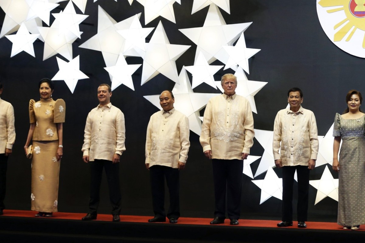 Why Donald Trump Shinzo Abe And Justin Trudeau Ditched Suits And Ties At Asean Gala Dinner In Manila South China Morning Post