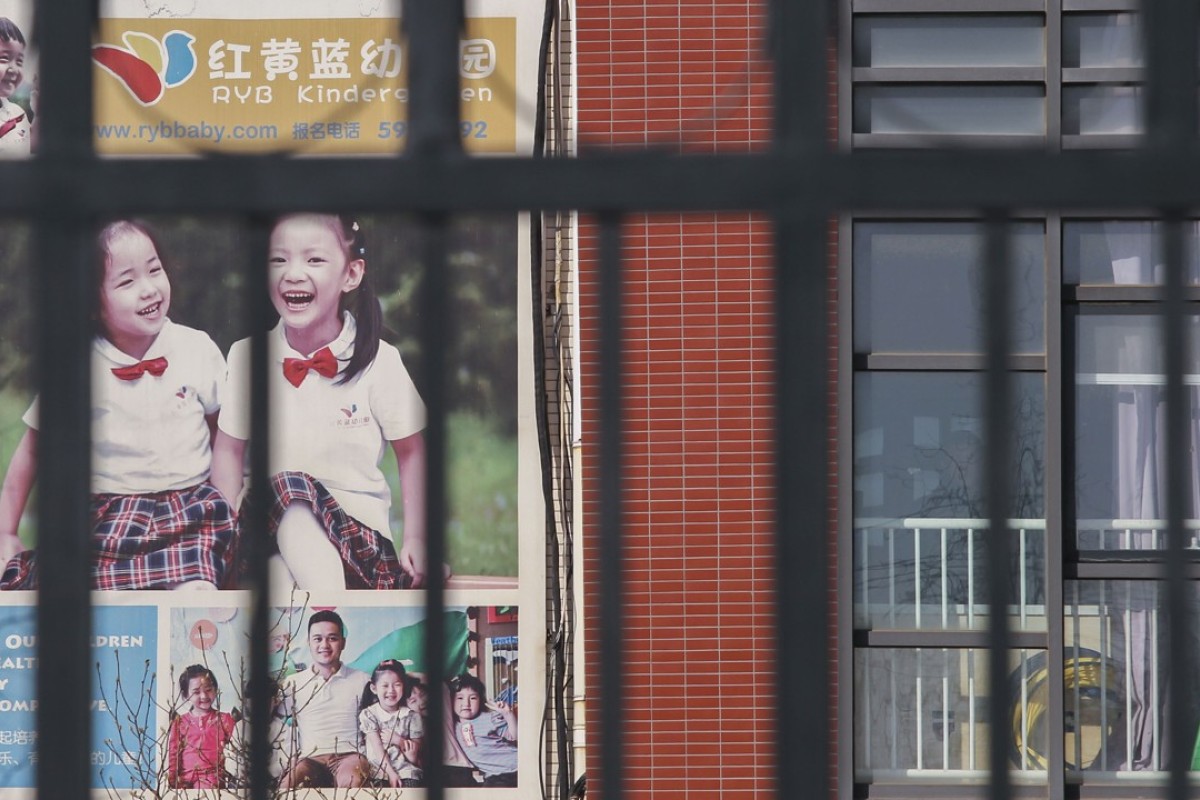 RYB Education New World has sacked the principal of the Chaoyang district school at the centre of child abuse allegations. Photo: Simon Song