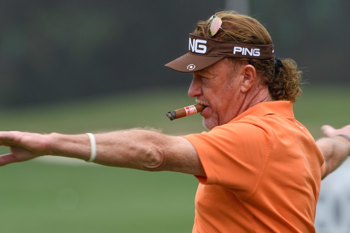 Miguel Angel Jimenez Eyes Off A Cigar And A Bottle Of Wine On The Best Terrace In The World After Shooting 63 At Hong Kong Open South China Morning Post