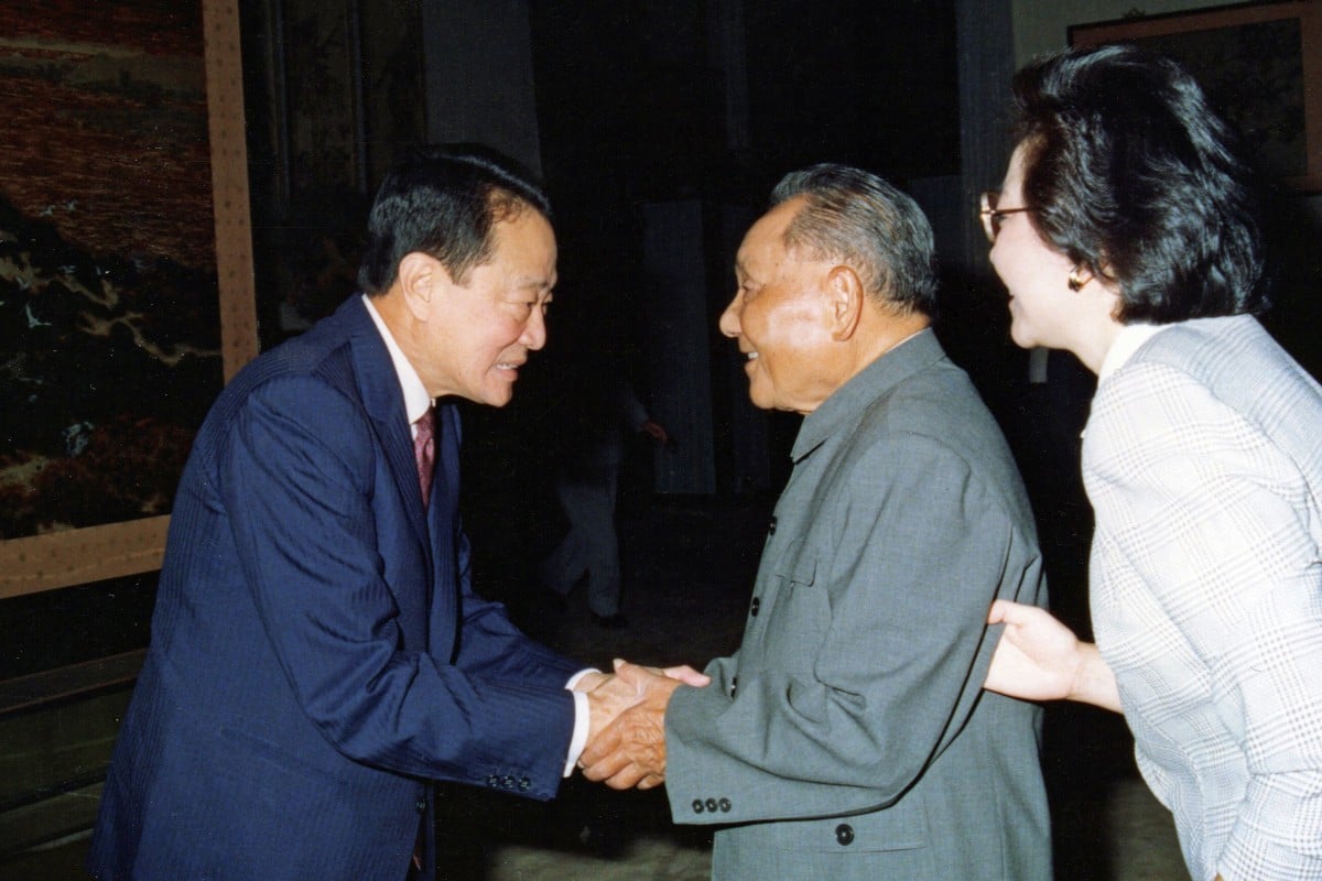 Robert Kuok with Deng Xiaoping and his daughter Deng Rong in Beijing in 1990. Photo: Robert Kuok, A Memoir