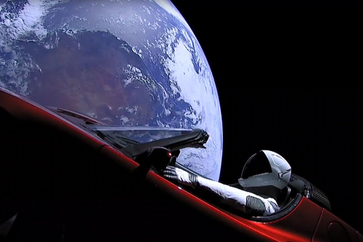 Tesla In Orbit Bizarre Twist As Falcon Heavy World S Most Powerful Rocket Thunders Into Space South China Morning Post