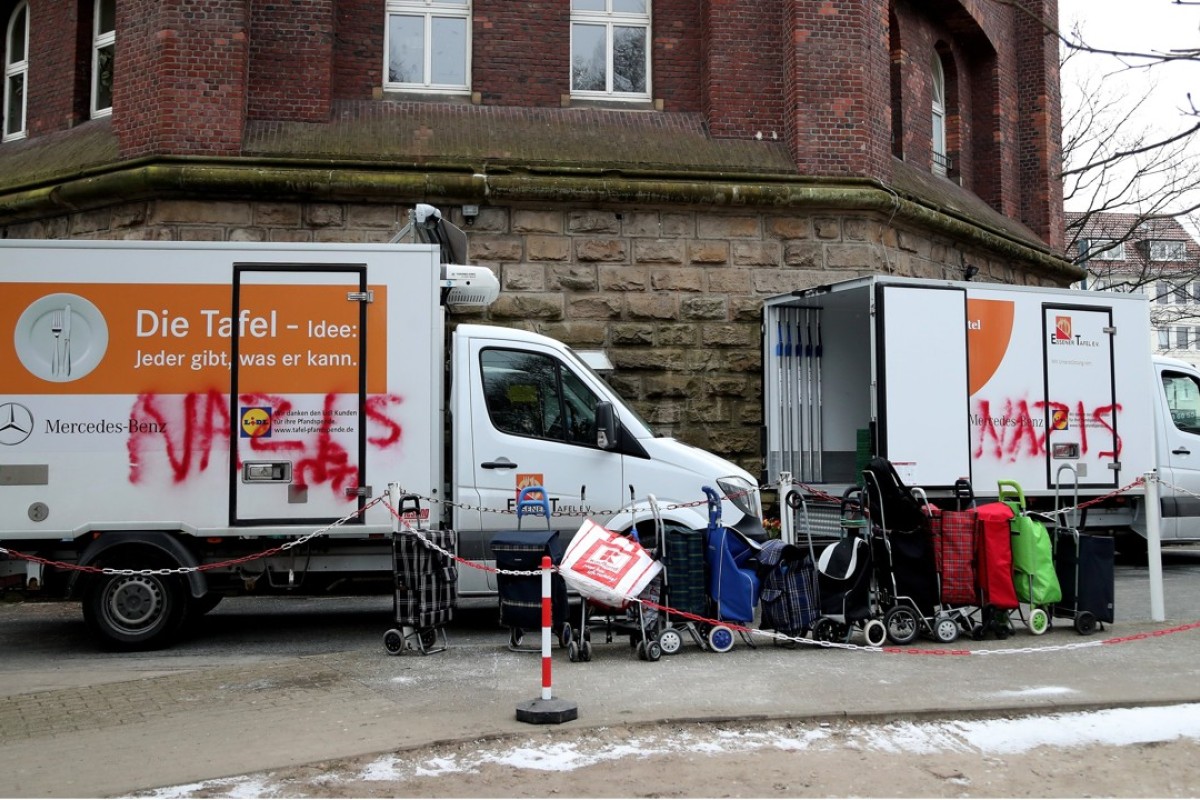 Nazis Sprayed On German Food Bank Charity After It Stopped