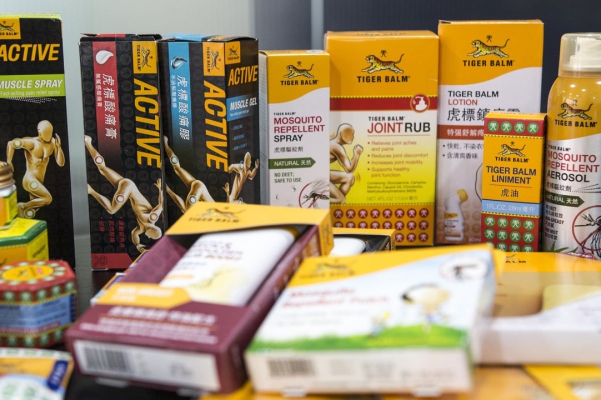 Tiger Balm products at the Haw Par Corporation's Tiger Balm factory in Singapore. Photo: Christopher DeWolf