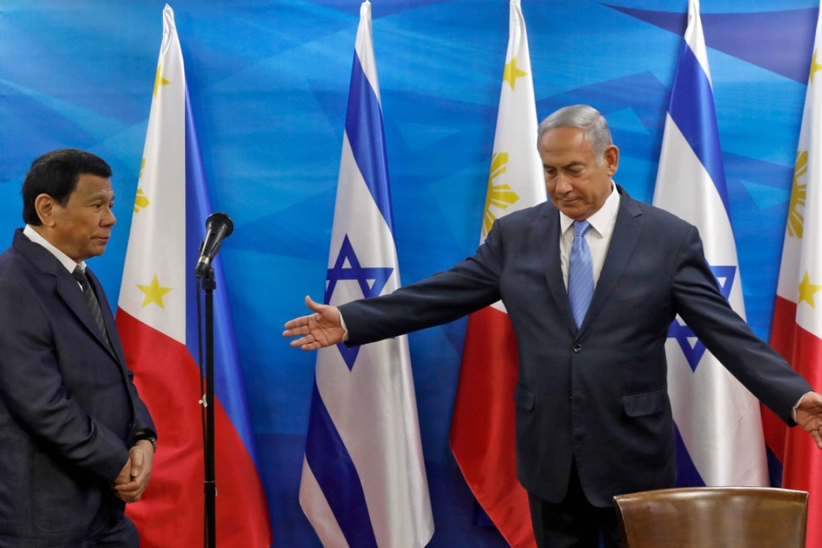 Netanyahu Warmly Welcomes Philippines Duterte To Israel South China Morning Post