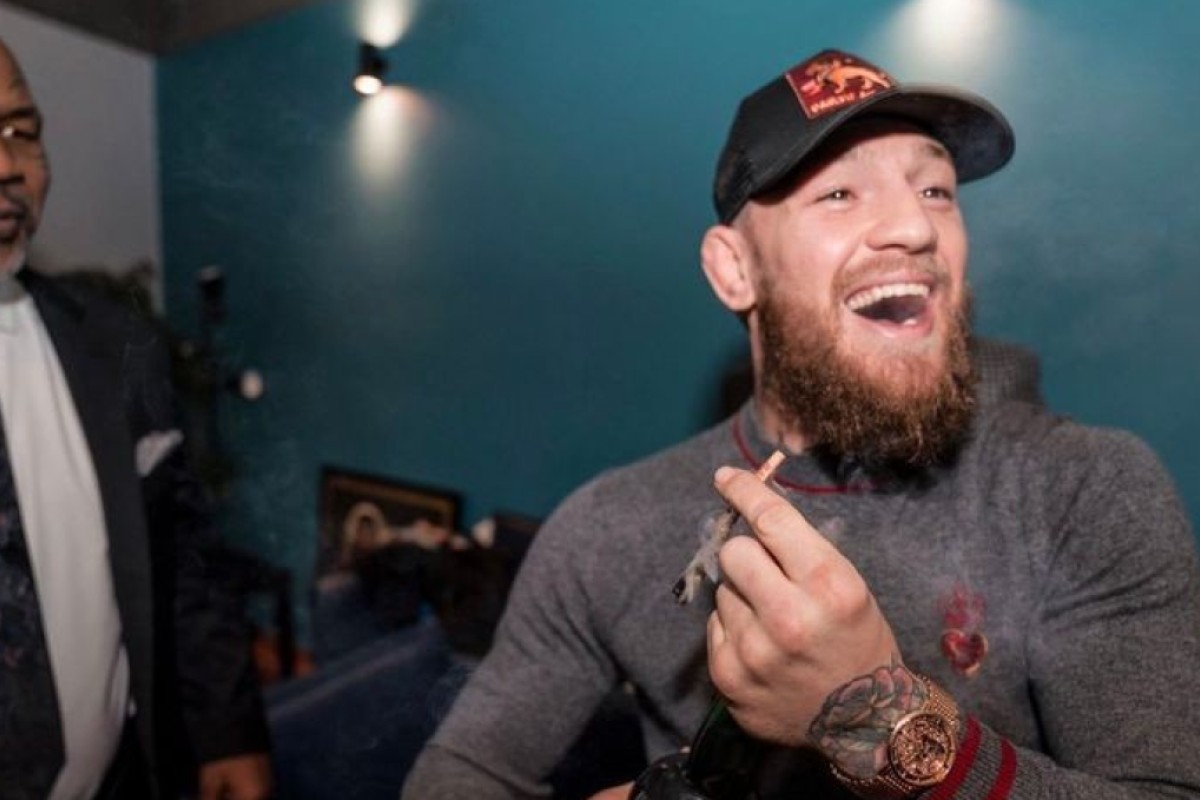 conor mcgregor says smoking mike tyson s cherry pick kush weed is some giggle south china morning post