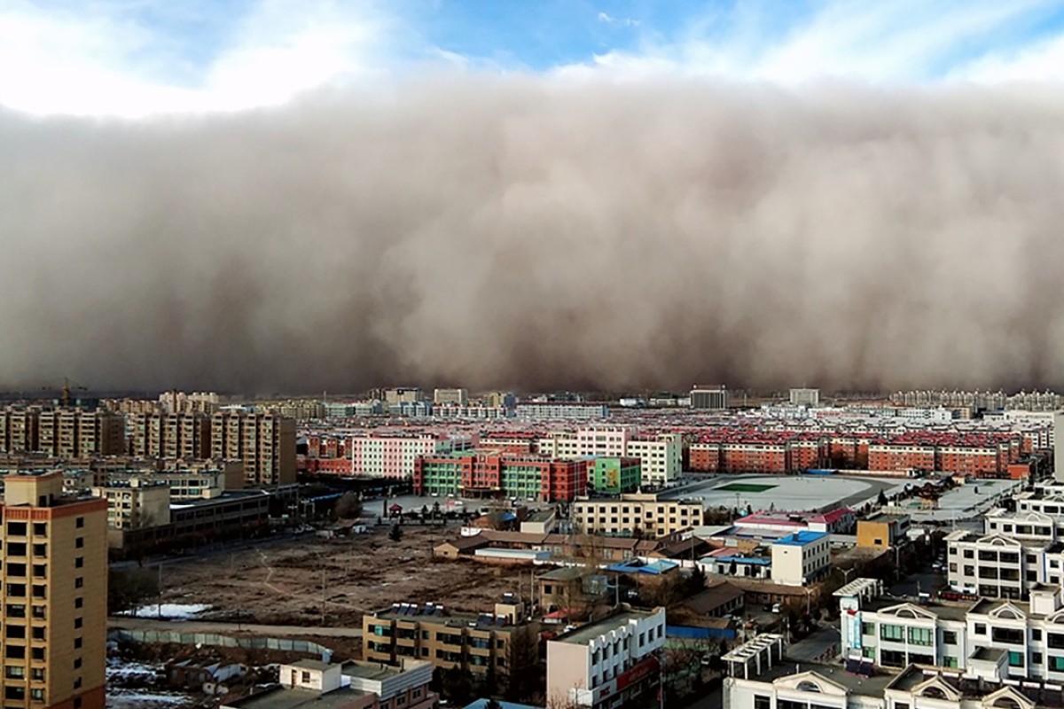 Chinese city ‘swallowed’ as ferocious sandstorm creates blizzard of