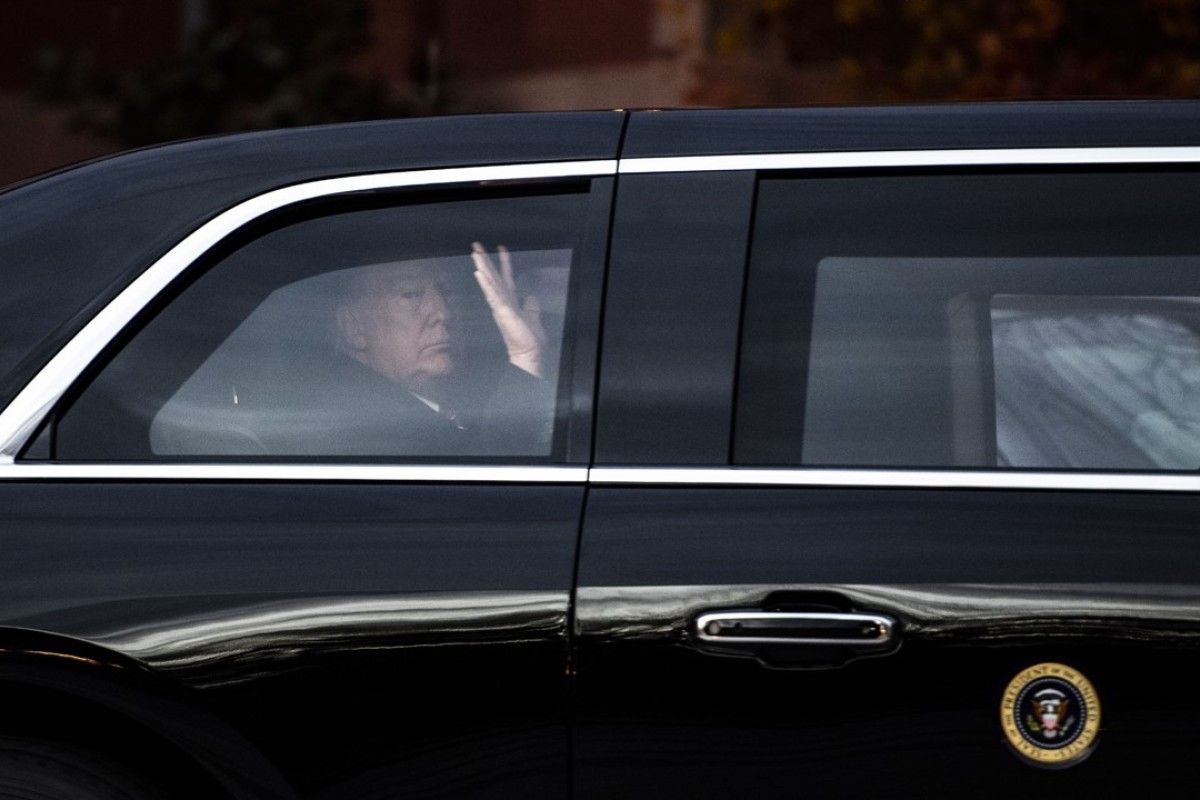Bone Spurs Donald Trump Takes An Eight Car Motorcade From The White House To Cross The Road South China Morning Post