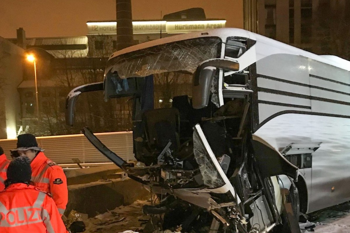 One Dead Dozens Injured In Coach Crash In Switzerland - 