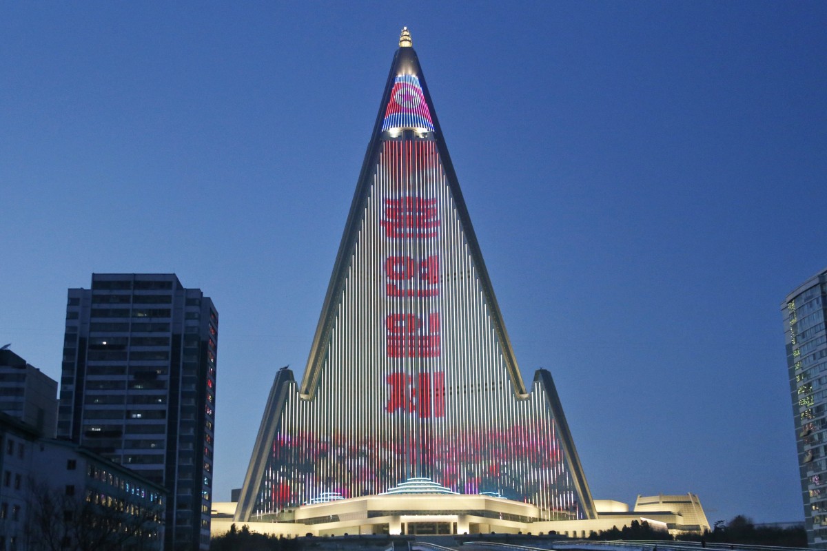 Ryugyong the world s tallest empty hotel  dazzles North 