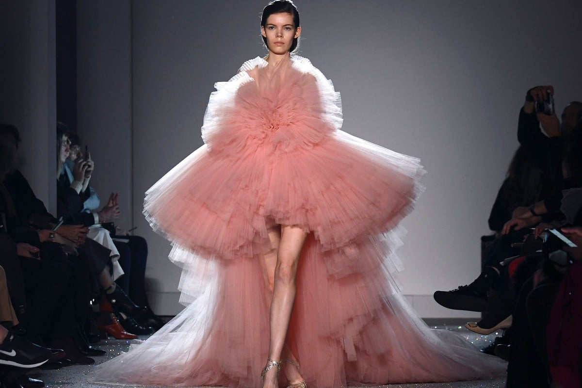 pink couture gown