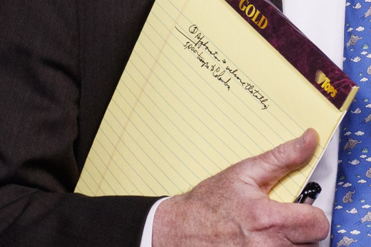 Us Security Chief John Bolton S Notepad Says 5 000 Troops