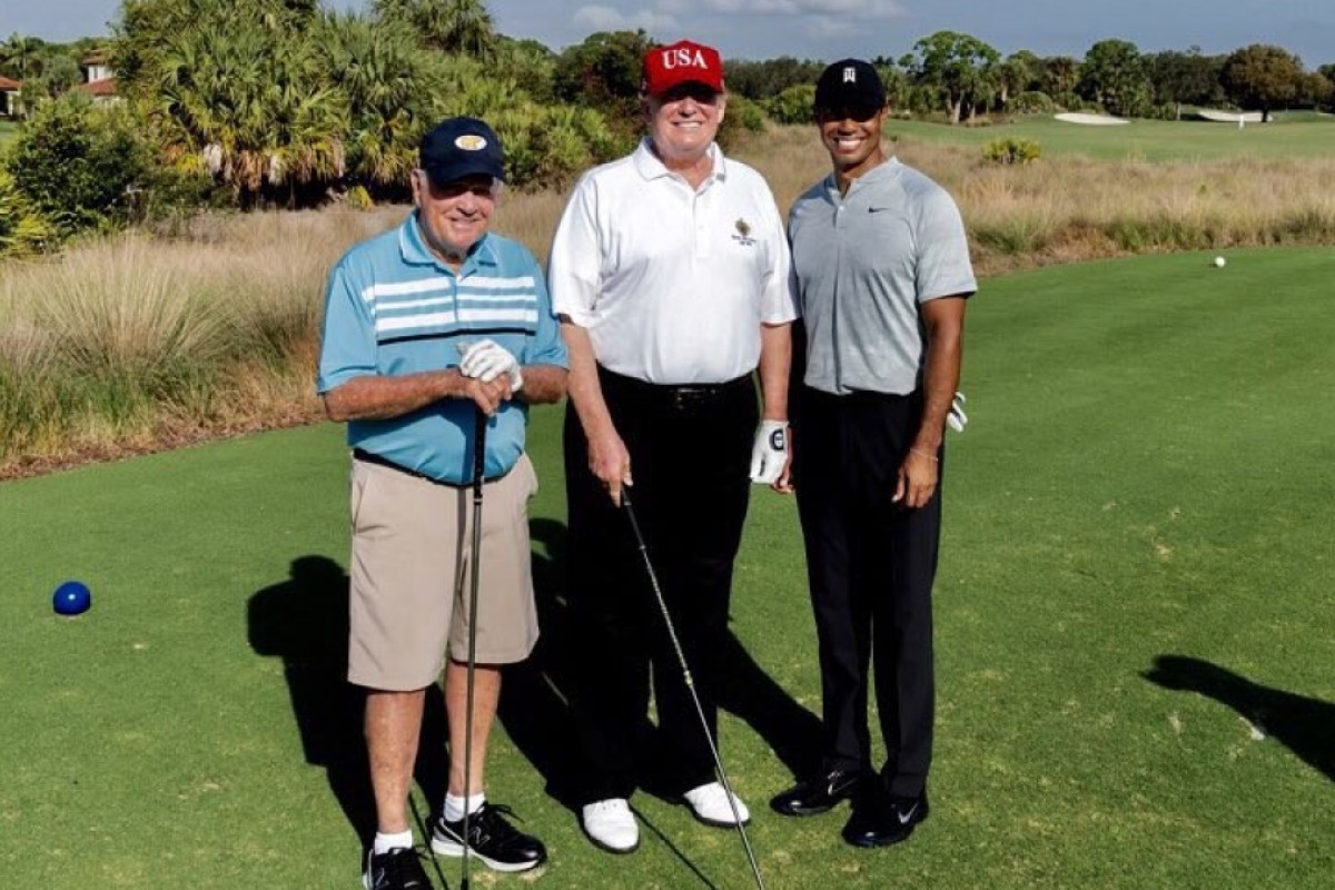 After A Golf Shutdown Donald Trump Back On Course With Tiger Woods And Jack Nicklaus South China Morning Post