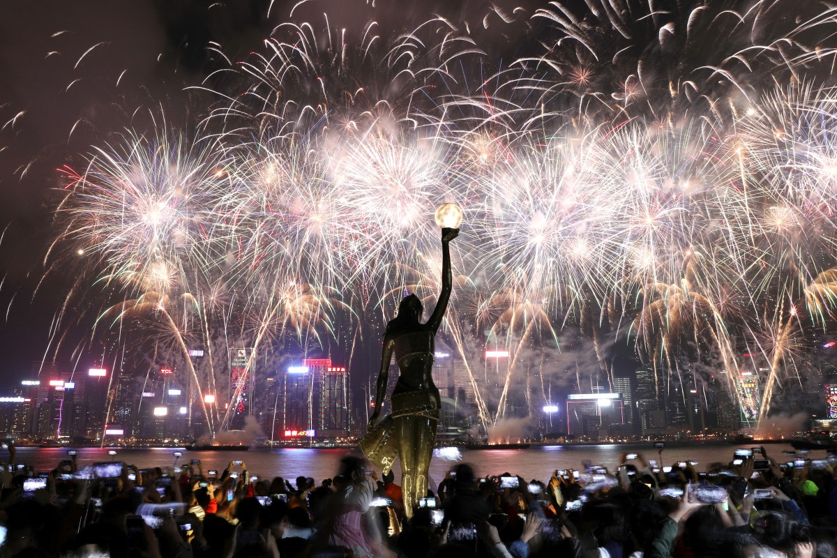 Hong Kong’s HK10 million Lunar New Year fireworks display dazzles