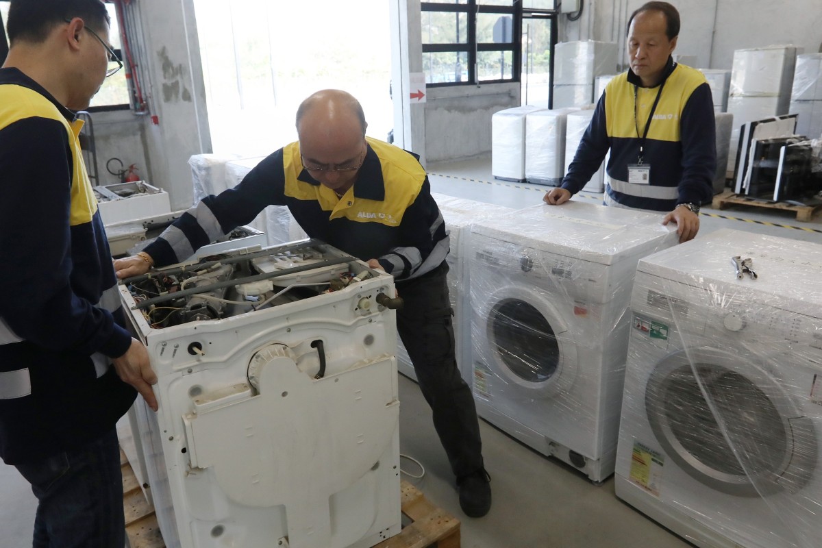 Clunky washing machines and fridges form bulk of Hong Kong’s electrical